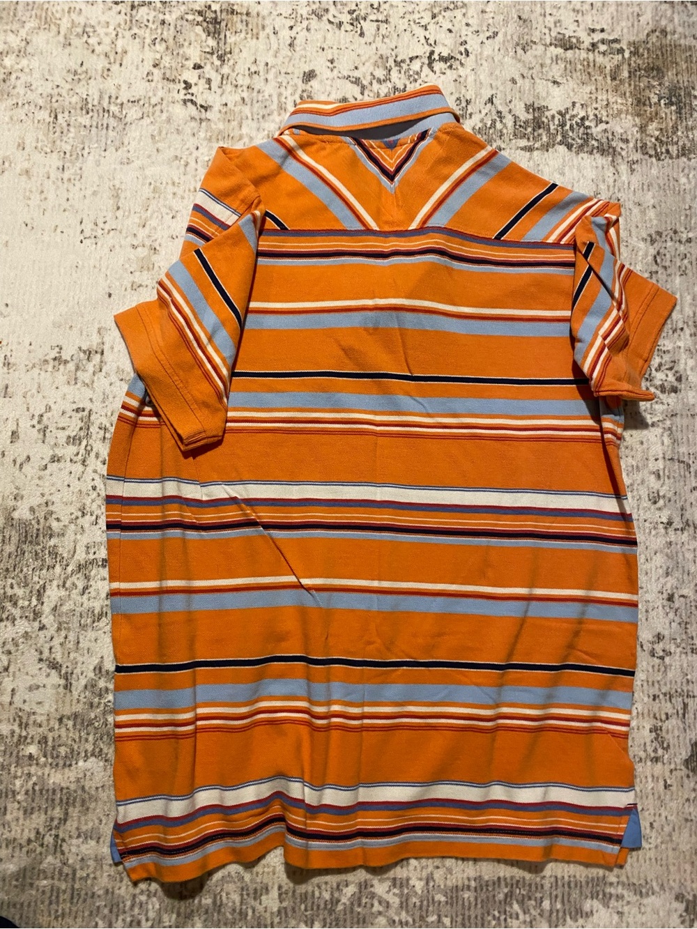 Polo by Ralph Lauren Orange Multistripe Short-Sleeve Polo